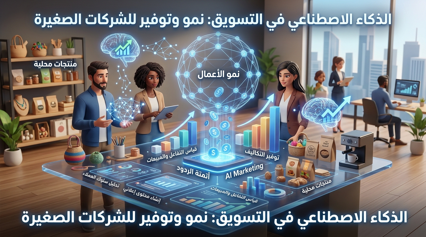 الشركات الصغيرة تعتمد على الذكاء الاصطناعي لتقليل تكاليف التسويق
